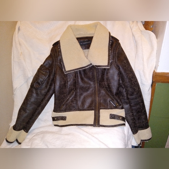 Womens mo x members brown jacket size small - Picture 1 of 7